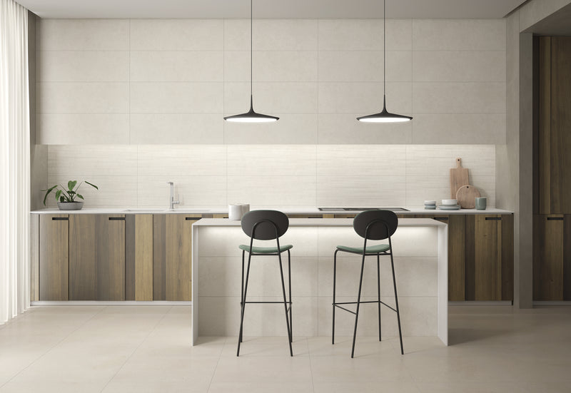 Wandtegel Fatima Mud 30x90 cm