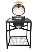 Landmann Kamado 18 inch met Tafel Grijs - Keramische Houtskool BBQ - MLS Pizzastenen - Ø38,3 cm