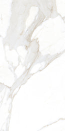 Vloertegel Calacatta Jade Wit 60x120 cm Rechthoek – Mat Gerectificeerd – Marmerlook met Grijze Adering