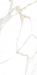 Vloertegel Calacatta Jade Wit 60x120 cm Rechthoek – Mat Gerectificeerd – Marmerlook met Grijze Adering