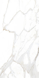 Vloertegel Calacatta Jade Wit 60x120 cm Rechthoek – Mat Gerectificeerd – Marmerlook met Grijze Adering