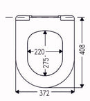 Cedo Delray Toiletzitting/siège wc White
