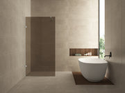 Less inloopdouche 1000 x 2000 x 8 mm nano vintage brons glas/chroom