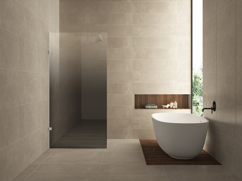 Less inloopdouche links 1200 x 2000 x 8 mm nano spiegelrook- naar helder glas/chroom