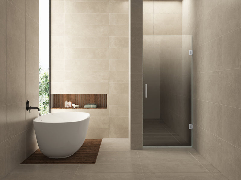 Less nisdeur rechts 900 x 2000 x 8 mm nano spiegelrook- naar helder glas/geborsteld staal