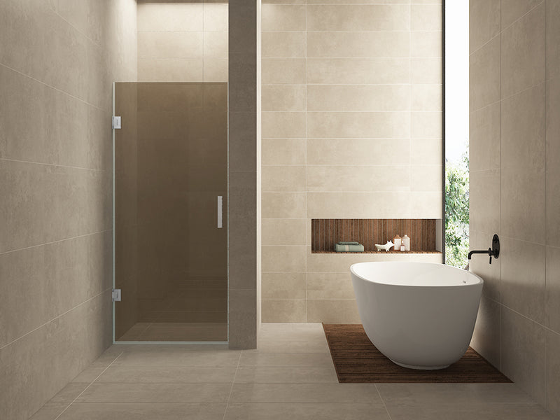 Less nisdeur 800 x 2000 x 8 mm nano vintage brons glas/chroom