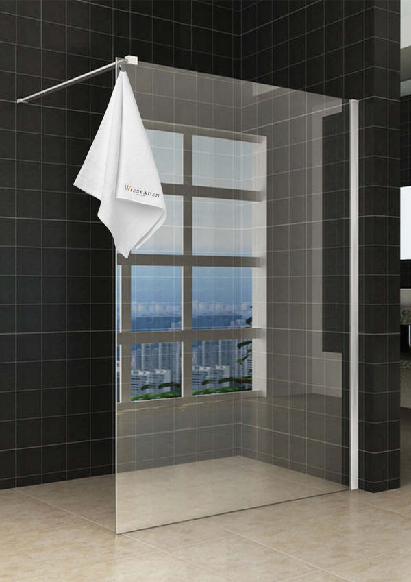 Sita inloopdouche met handdoekhouder 140x200 cm chroom/8 mm helder glas met Nano coating