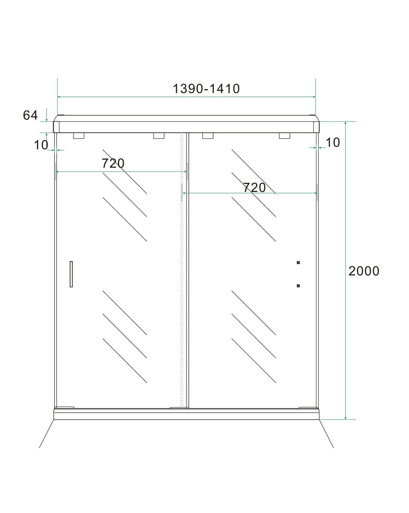 dubbele-nis-schuifdeuren 1400x2000