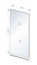 Slim glasplaat 1100 x 2000 x 8 mm nano helder glas