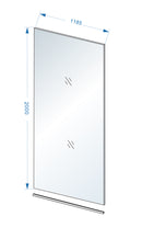 Slim glasplaat 1200 x 2000 x 8 mm nano helder glas