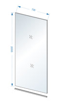 Slim glasplaat 750 x 2000 x 8 mm nano helder glas