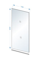 Slim glasplaat 1400 x 2000 x 8 mm nano rookglas