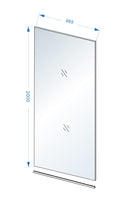 Slim glasplaat 1000 x 2000 x 8 mm nano warm koper glas