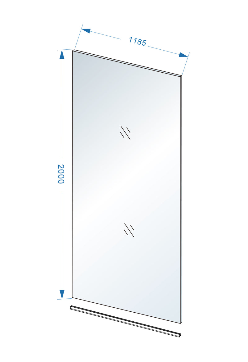 Slim glasplaat 1200 x 2000 x 8 mm nano warm koper glas