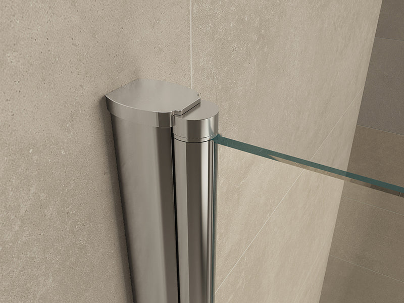 Salone cabine met 2 draaideuren 1000 x 1000 x 2000 x 8 mm nano helder glas/chroom