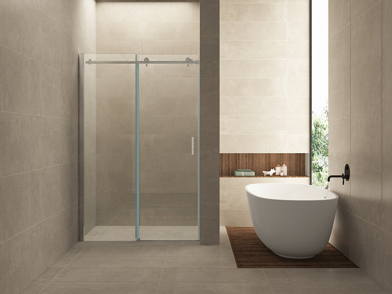 Slide nis schuifdeur 1100 x 2000 x 8 mm nano helder glas/chroom