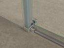 Pared cabine met 1 schuifdeur 1200 x 800 x 2000 x 8 mm nano helder glas/chroom