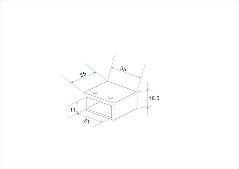 rechte muurkoppeling tbv stabilisatiestang