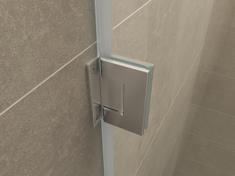 Less nisdeur 900 x 2000 x 8 mm nano helder glas/chroom