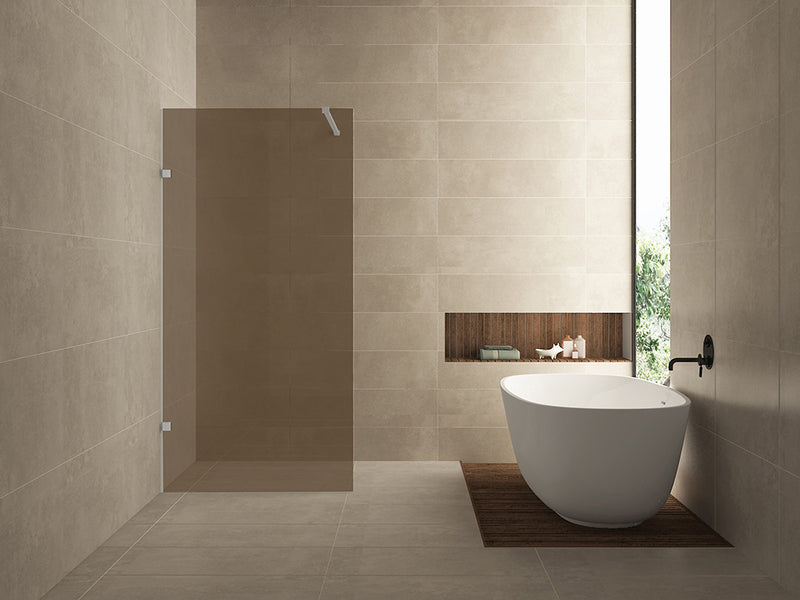 Less glasplaat 900 x 2000 x 8 mm nano vintage brons glas