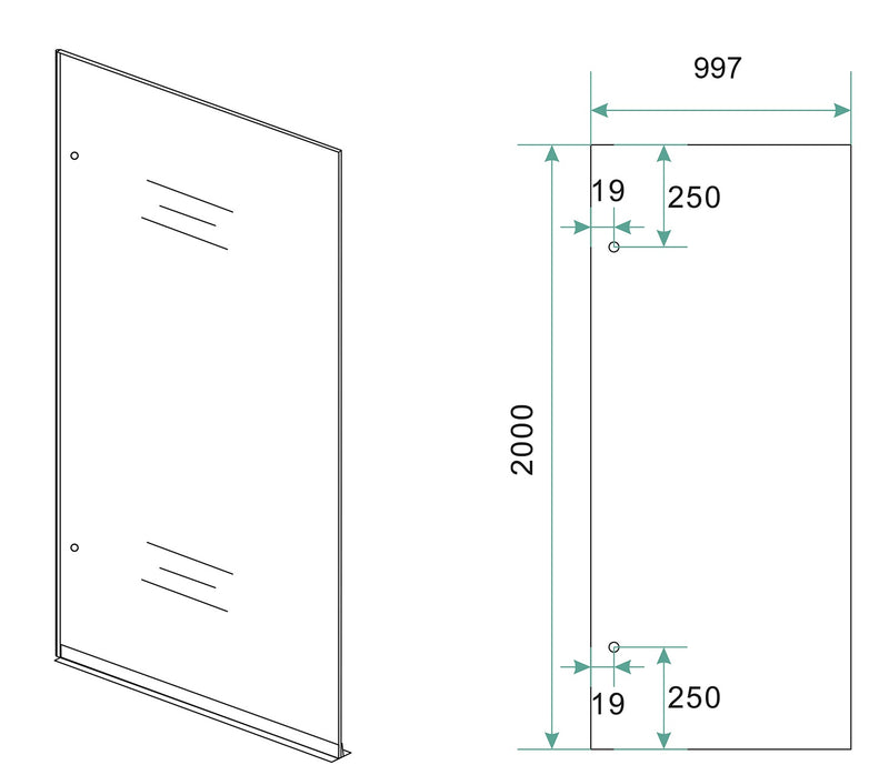 Less glasplaat 1000 x 2000 x 8 mm nano vintage brons glas