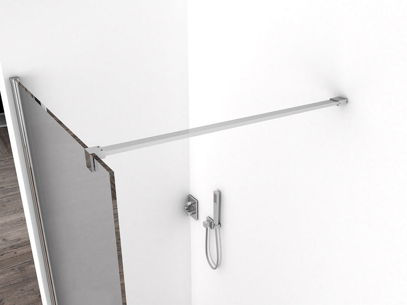 Comfort inloopdouche 900 x 2000 x 10 mm nano rookglas/chroom