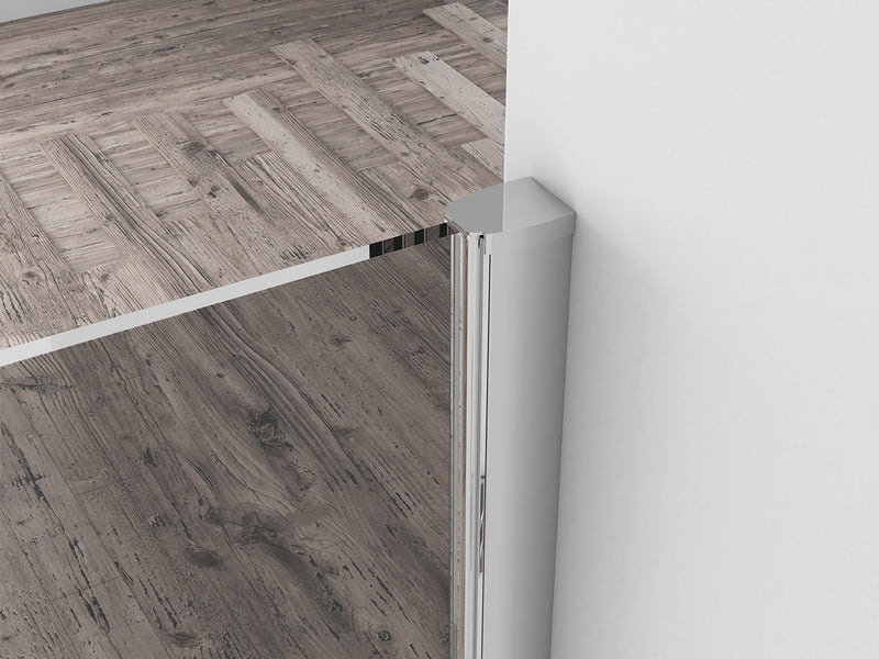 Comfort inloopdouche 1000 x 2000 x 10 mm nano rookglas/chroom