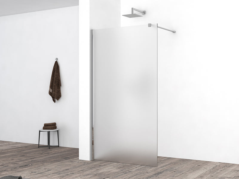 Comfort inloopdouche 900 x 2000 x 10 mm nano melkglas/chroom