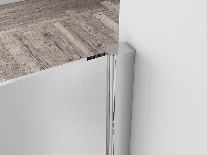 Comfort inloopdouche 1000 x 2000 x 10 mm nano melkglas/chroom