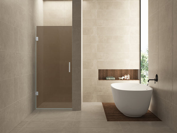 Less glas voor nisdeur 800 x 2000 x 8 mm nano vintage brons glas