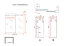 Slide nis schuifdeur 1700 x 2000 x 8 mm nano helder glas/chroom
