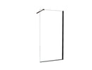 Graffic inloopdouche 900 x 2000 x 10 mm nano safety glass folie helder glas/mat zwart