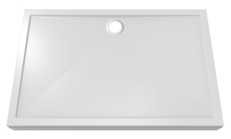 Douchebak acryl 140x90x4 cm wit