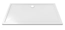 Douchebak acryl 160x90x4 cm wit