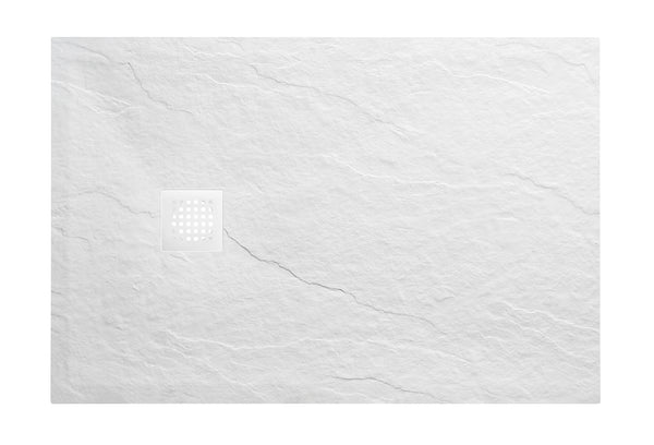 Stonea douchebak antislip composiet 800x900x30 mm inkortbaar mat wit