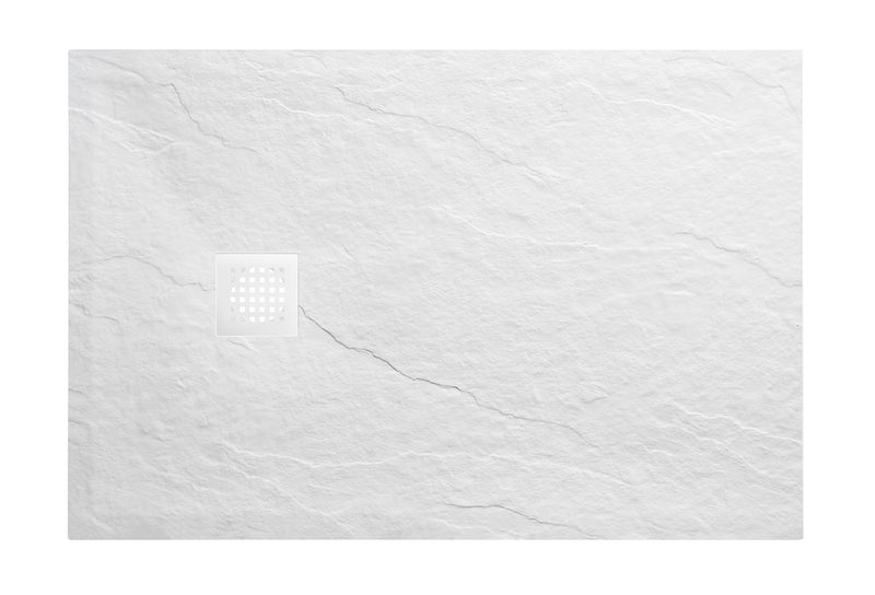 Stonea douchebak antislip composiet 800x900x30 mm inkortbaar mat wit