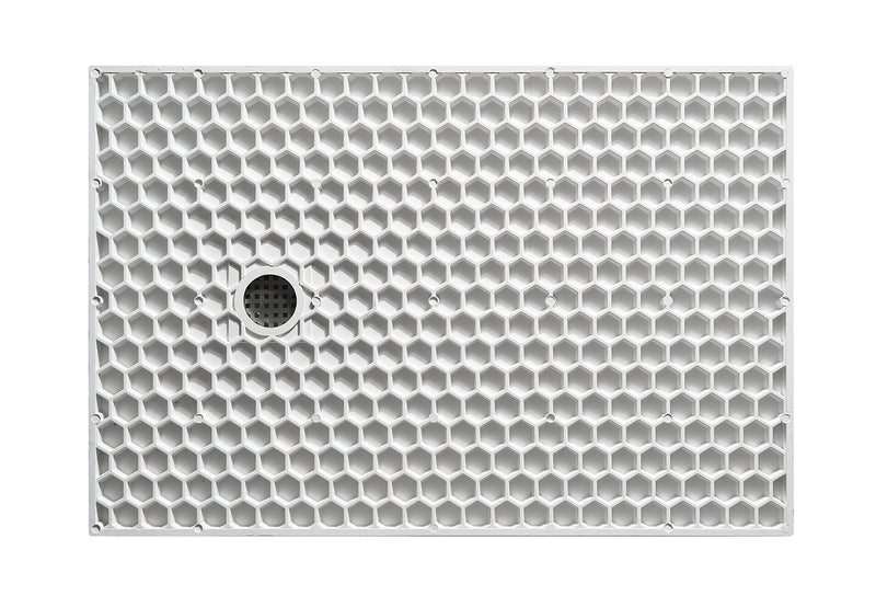 Stonea douchebak antislip composiet 800x1200x30 mm inkortbaar mat wit