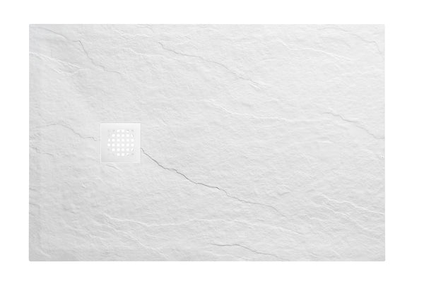 Stonea douchebak antislip composiet 800x1400x30 mm inkortbaar mat wit