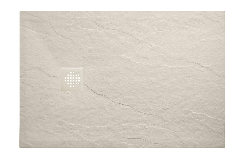 Stonea douchebak antislip composiet 800x1400x30 mm inkortbaar beige