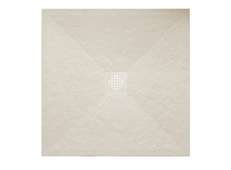 Stonea douchebak antislip composiet 900x900x30 mm inkortbaar beige