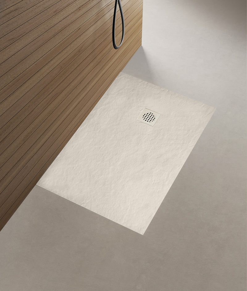 Stonea douchebak antislip composiet 900x1600x30 mm inkortbaar beige
