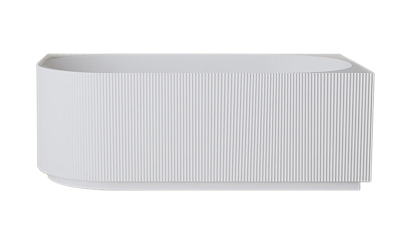 Rivi hoekbad rechts 170 x 80 cm acryl glans wit met waste glans wit