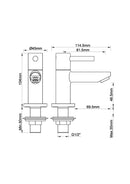 Caral Amador fonteinkraan Kiwa 1/2'' chroom