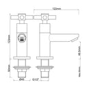 Asmaro fonteinkraan Kiwa 1/2" chroom