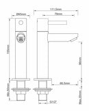 Caral Amador fonteinkraan XL Kiwa 1/2'' geborsteld brons koper PVD