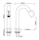 Caral Victoria fonteinkraan 1/2'' geborsteld messing PVD
