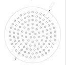 304 hoofddouche rond 25 cm geborsteld RVS