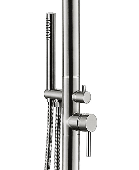 304 Sole buitendouche met handdouche RVS