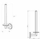 Alonzo reserverolhouder RVS geborsteld