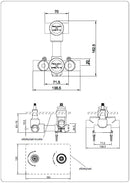 Caral inbouwdeel inbouwthermostaat 2 weg